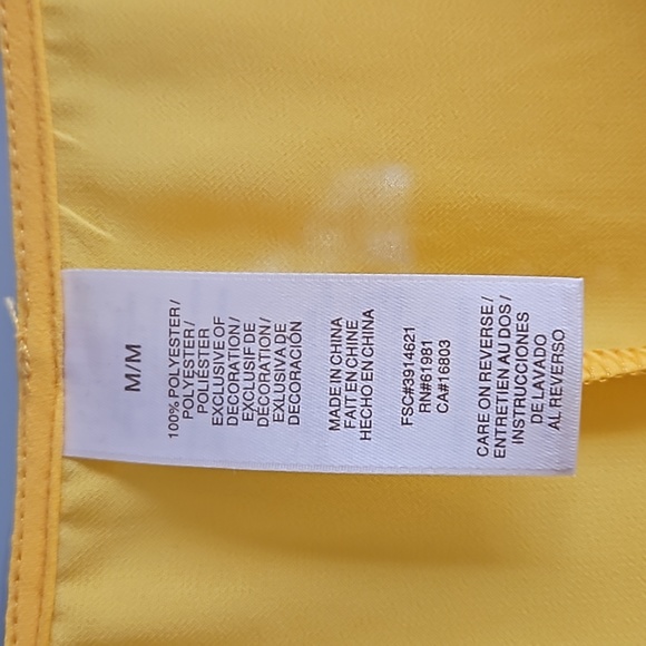 Yellow tunic top with embroidery - Picture 4 of 8